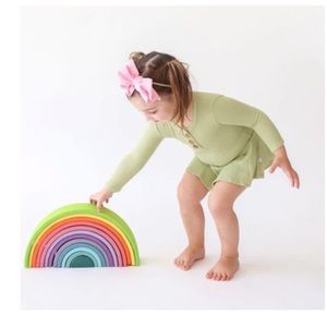 Posh Peanut long sleeve twirl bodysuit. 18 to 24 months